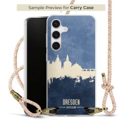 Carry Case Transparent Leder puder/gold