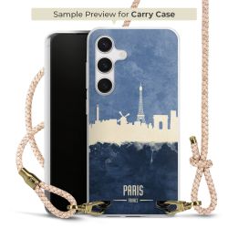 Carry Case Transparent Leder puder/gold