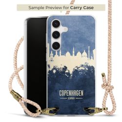 Carry Case Transparent Leder puder/gold