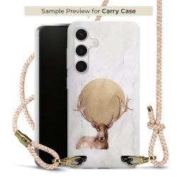 Carry Case Transparent Leder puder/gold