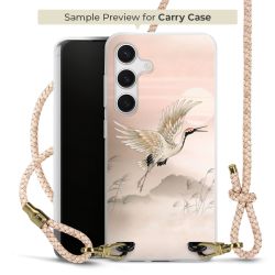 Carry Case Transparent Leder puder/gold