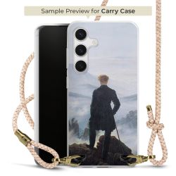 Carry Case Transparent Leder puder/gold