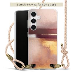 Carry Case Transparent Leder puder/gold