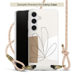 Carry Case Transparent Leder puder/gold