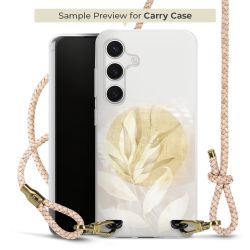 Carry Case Transparent Leder puder/gold