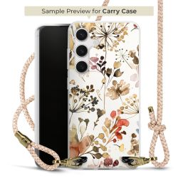 Carry Case Transparent Leder puder/gold