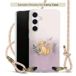 Carry Case Transparent Leder puder/gold