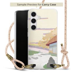 Carry Case Transparent Leder puder/gold