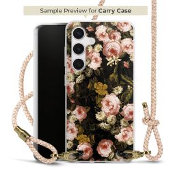 Carry Case Transparent Leder puder/gold