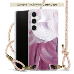 Carry Case Transparent Leder puder/gold