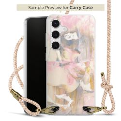 Carry Case Transparent Leder puder/gold