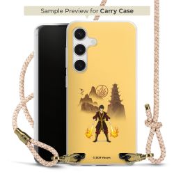 Carry Case Transparent Leder puder/gold