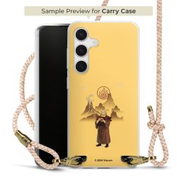 Carry Case Transparent Leder puder/gold