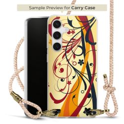 Carry Case Transparent Leder puder/gold