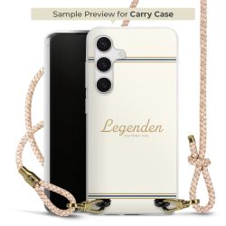 Carry Case Transparent Leder puder/gold