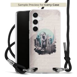 New Carry Case Transparent Stoff schwarz/silber