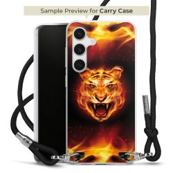 New Carry Case Transparent Stoff schwarz/silber