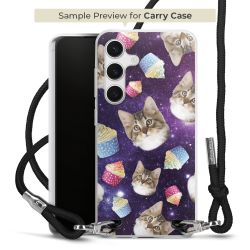 New Carry Case Transparent Stoff schwarz/silber