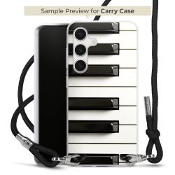 New Carry Case Transparent Stoff schwarz/silber