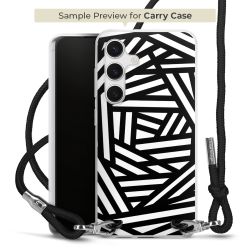 New Carry Case Transparent Stoff schwarz/silber