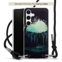 Carry Case Transparent Fabric black/silver