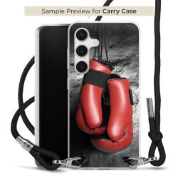 New Carry Case Transparent Stoff schwarz/silber