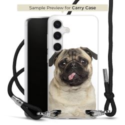 New Carry Case Transparent Stoff schwarz/silber