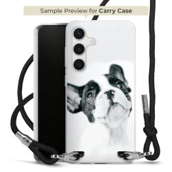 New Carry Case Transparent Stoff schwarz/silber