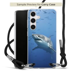 New Carry Case Transparent Stoff schwarz/silber