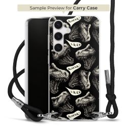 New Carry Case Transparent Stoff schwarz/silber