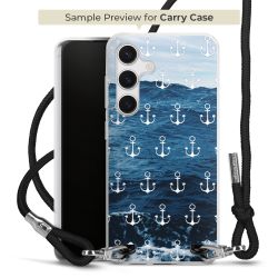 New Carry Case Transparent Stoff schwarz/silber