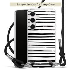 New Carry Case Transparent Stoff schwarz/silber