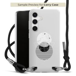 New Carry Case Transparent Stoff schwarz/silber