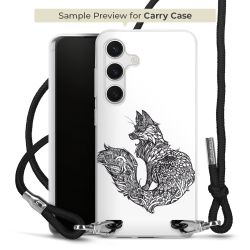 New Carry Case Transparent Stoff schwarz/silber