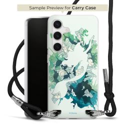 New Carry Case Transparent Stoff schwarz/silber