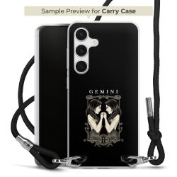 New Carry Case Transparent Stoff schwarz/silber