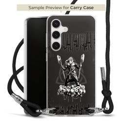 New Carry Case Transparent Stoff schwarz/silber