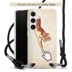 New Carry Case Transparent Stoff schwarz/silber