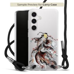 New Carry Case Transparent Stoff schwarz/silber