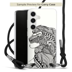 New Carry Case Transparent Stoff schwarz/silber