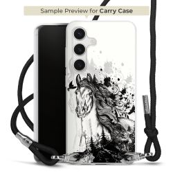 New Carry Case Transparent Stoff schwarz/silber