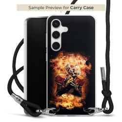 New Carry Case Transparent Stoff schwarz/silber