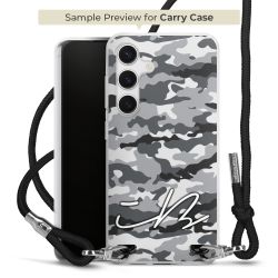 Carry Case Stoff schwarz/silber