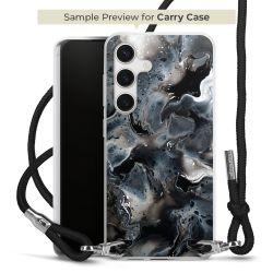 New Carry Case Transparent Stoff schwarz/silber