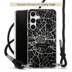 New Carry Case Transparent Stoff schwarz/silber