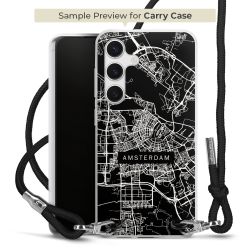 New Carry Case Transparent Stoff schwarz/silber