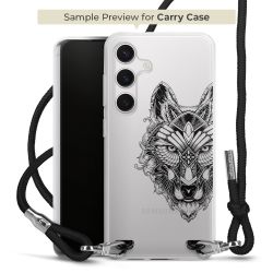 New Carry Case Transparent Stoff schwarz/silber