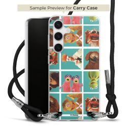 New Carry Case Transparent Stoff schwarz/silber