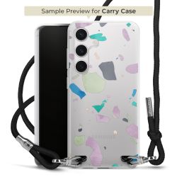 New Carry Case Transparent Stoff schwarz/silber