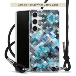 New Carry Case Transparent Stoff schwarz/silber